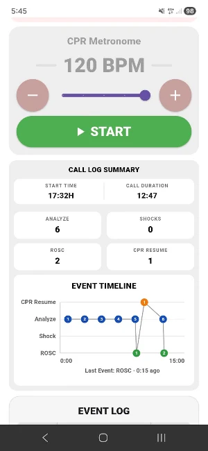 CPR Metronome Screenshot 1