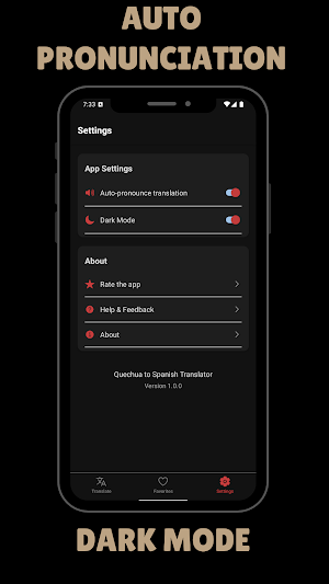 Quechua to Spanish Translator Screenshot 2