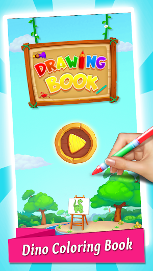 Dinosaurs Coloring Book & Drawing Game Screenshot 0