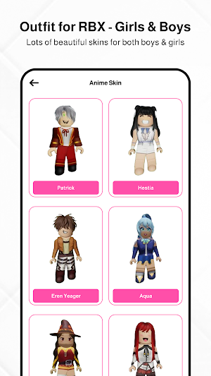 Outfit for RBX - Girls & Boys Screenshot 2