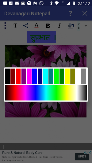Devanagari Notepad Screenshot 0