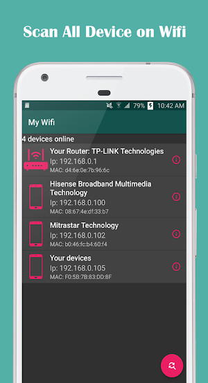 Show Wifi Password - Network Scanner Screenshot 1