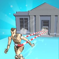 Robot Pulling House
