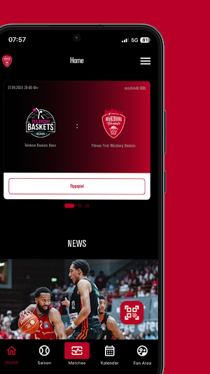 Würzburg Baskets App Screenshot 0