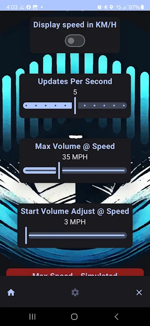 Speed Comp - Bluetooth Volume Screenshot 2
