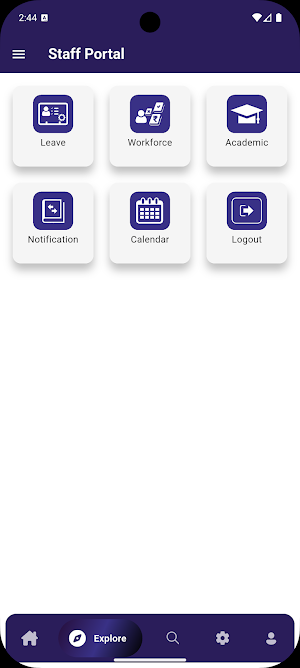 Vels Staff Portal Screenshot 1