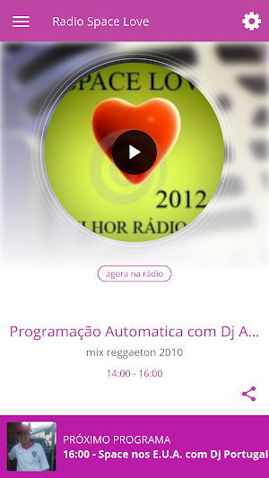 Rádio Space Love Screenshot 0
