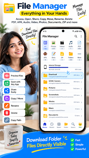 File Manager : Download Folder Screenshot 1