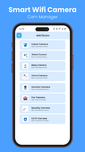 Smart Wifi Camera- Cam Manager Screenshot 1