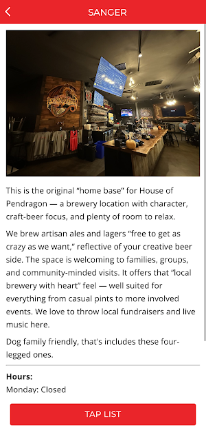 House of Pendragon Brewing Co. Screenshot 3