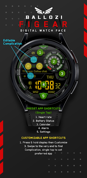 BALLOZI FIGEAR Watch Face Screenshot 3