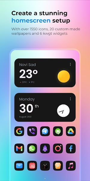 Selene Noir: Dark Icon Pack Screenshot 0