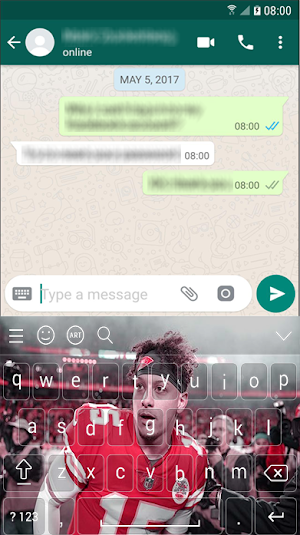 Patrick Mahomes Keyboard Theme 2020 For Lovers Screenshot 0