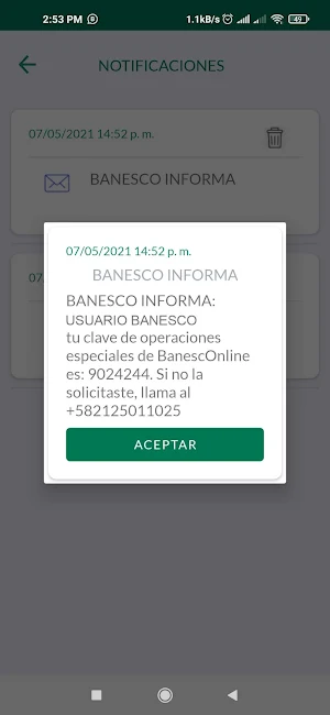 Banesco Token Screenshot 3