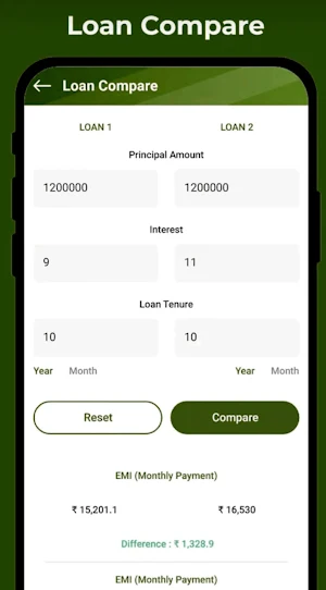 RupeePay - Loan EMI Calculator Screenshot 2