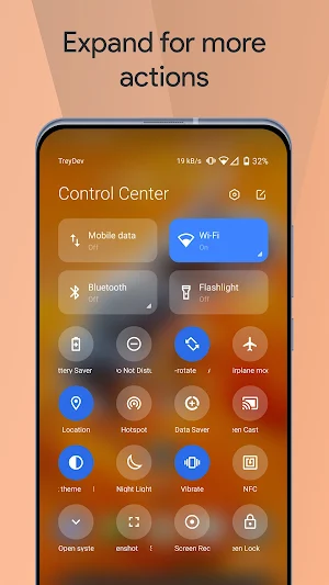 Mi Control Center: Notifications and Quick Actions Screenshot 2
