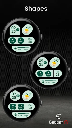 Material You Style Watch Face Screenshot 3