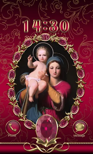 Virgin Mary Crimson Go Locker theme Screenshot 0