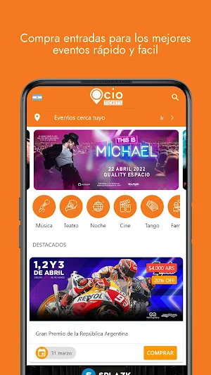 Ocio Tickets Screenshot 1