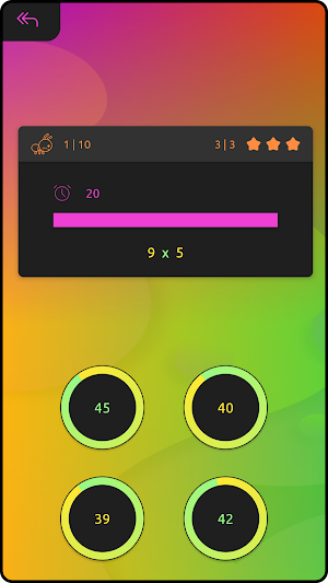 Multiplication Colorful Table Screenshot 2