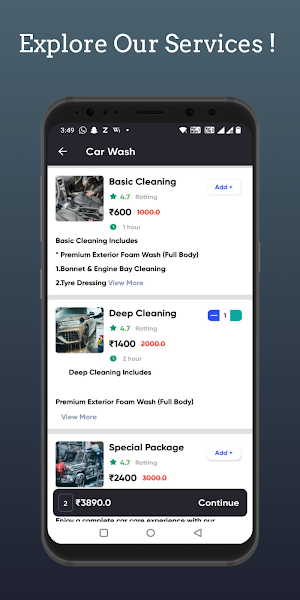 Ezee Wash– Car & Home Cleaning Screenshot 3