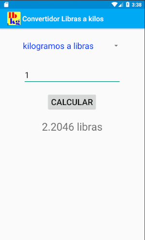 Convertidor de libra a  kilogr Screenshot 2