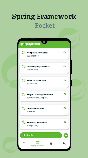 Spring Framework Pocket Screenshot 1