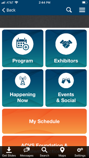 ACVS Events Screenshot 1