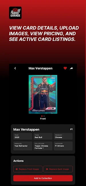 Grid Garage | F1® Card Tracker Screenshot 1
