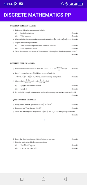 Discrete maths pp Screenshot 1