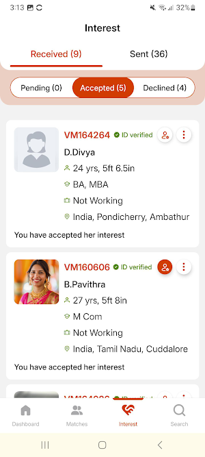 Vallikodi Vanniar Matrimony Screenshot 2