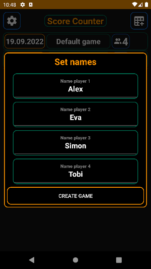 Score Counter Screenshot 2