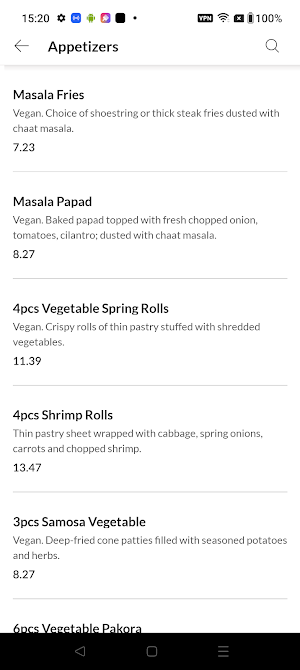 Maharaja Bistro Screenshot 2