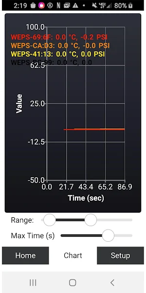 WEXS-10 Sensors Screenshot 2