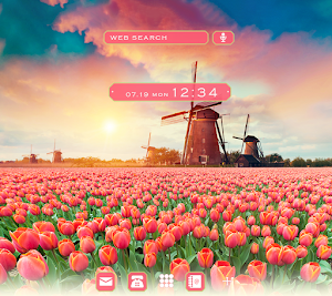 Tulip Field Theme +HOME Screenshot 0
