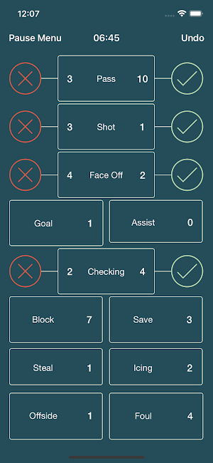 IceHockey StatKeeper Screenshot 1