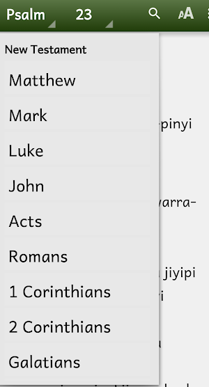 Warlpiri Bible OT portions and Screenshot 1