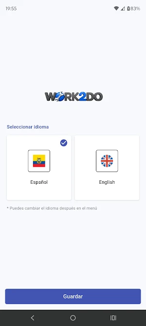 Work2Do Servicio Screenshot 0