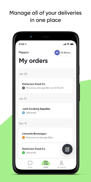 Pepper for Restaurants Screenshot 0