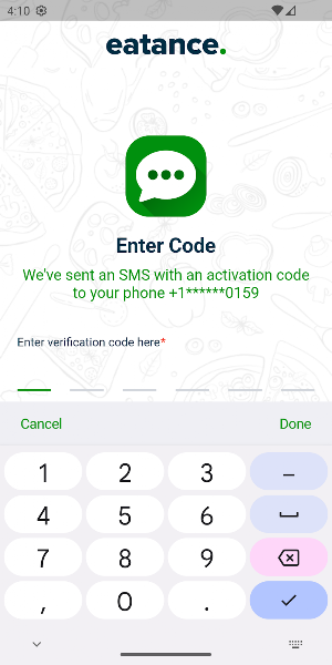 Eatance Scanner Screenshot 1