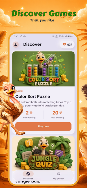 Cash Ostrich - Earn Rewards Screenshot 1