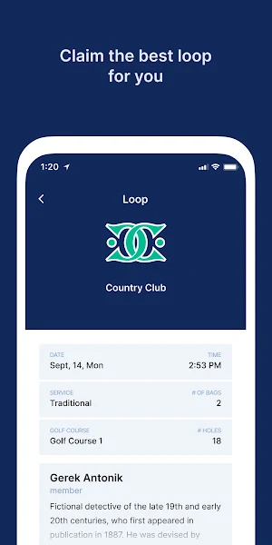 ClubUp - Work as a Caddie Screenshot 1