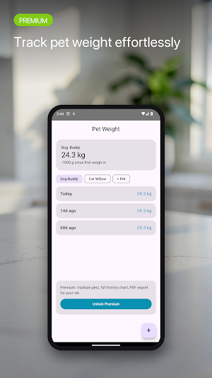 Pet Weight Screenshot 0