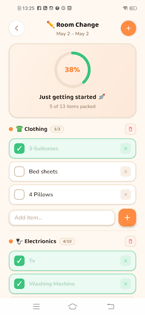 MyPack: Trip Packing List Screenshot 2