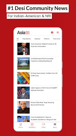 Asia91: Desi News in USA Screenshot 1
