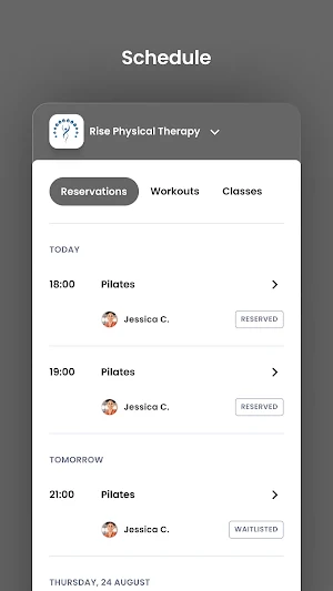 Rise Physical Therapy Screenshot 2