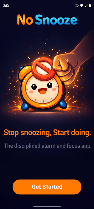 Nosnooze AI – Alarm & Focus Screenshot 0