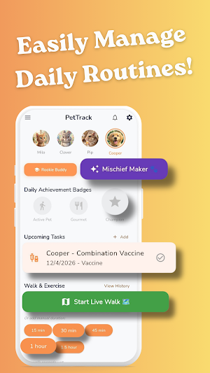 PetTrack: Pet Care & Tracking Screenshot 0
