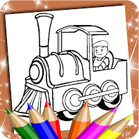 Train Coloring Book