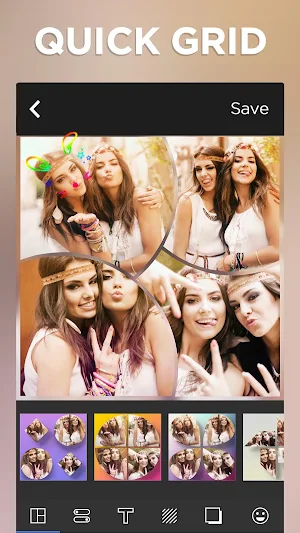 Photo Grid Editor & Pic Collage Maker - Quick Grid Screenshot 0